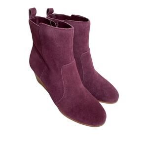 Violet & Red Leather Suede Jay Jay Bootie